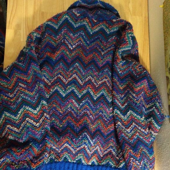 Vintage J.J. Browne Zigzag Chevron Knit Cardigan Sweater - Picture 4 of 9